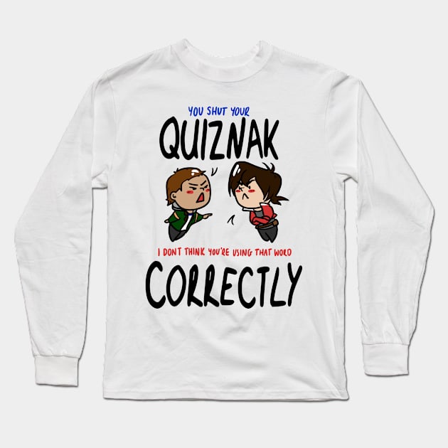 Quiznak Long Sleeve T-Shirt by Beckyehh